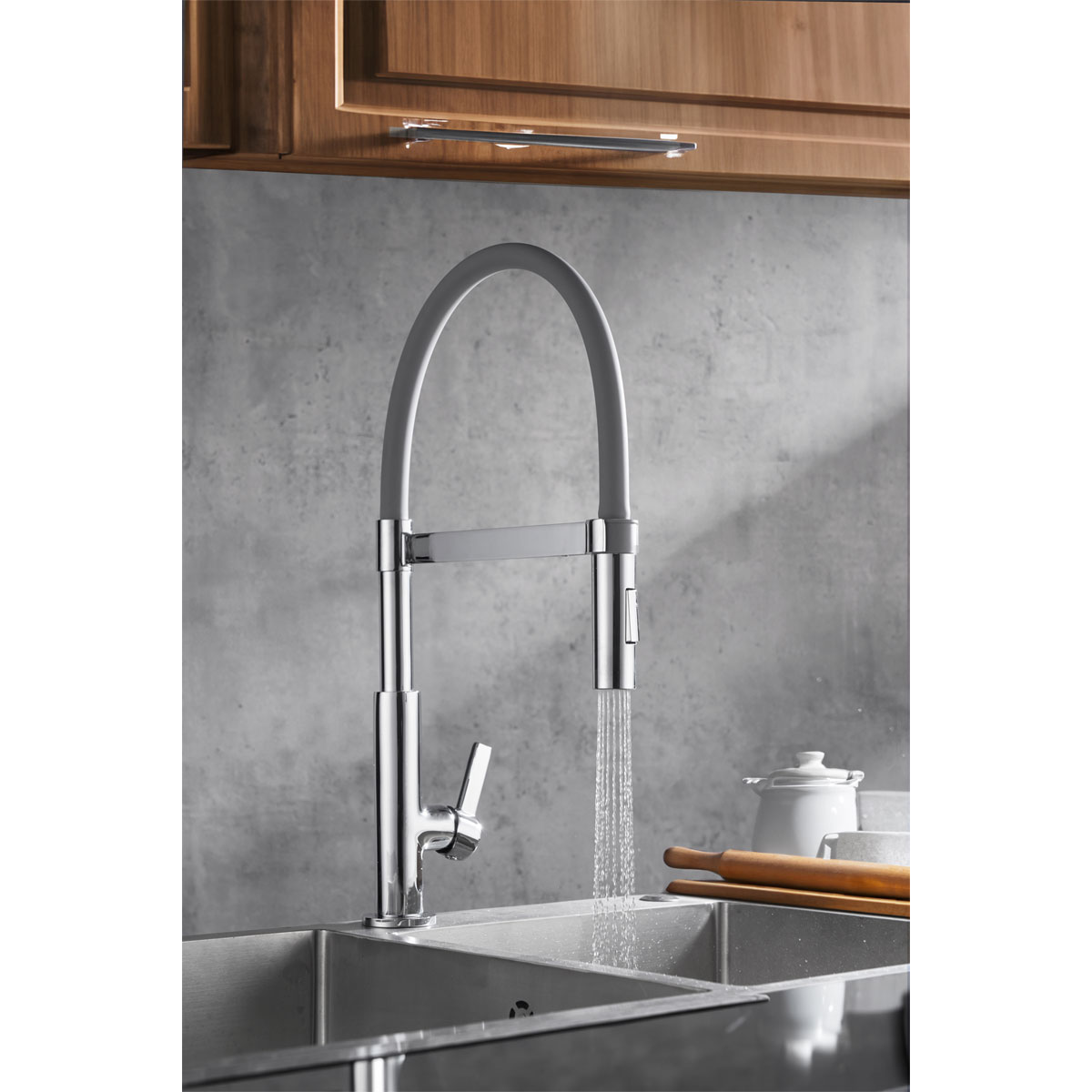 Valblue Spültischarmatur Noto chrom/ grau Bild 4