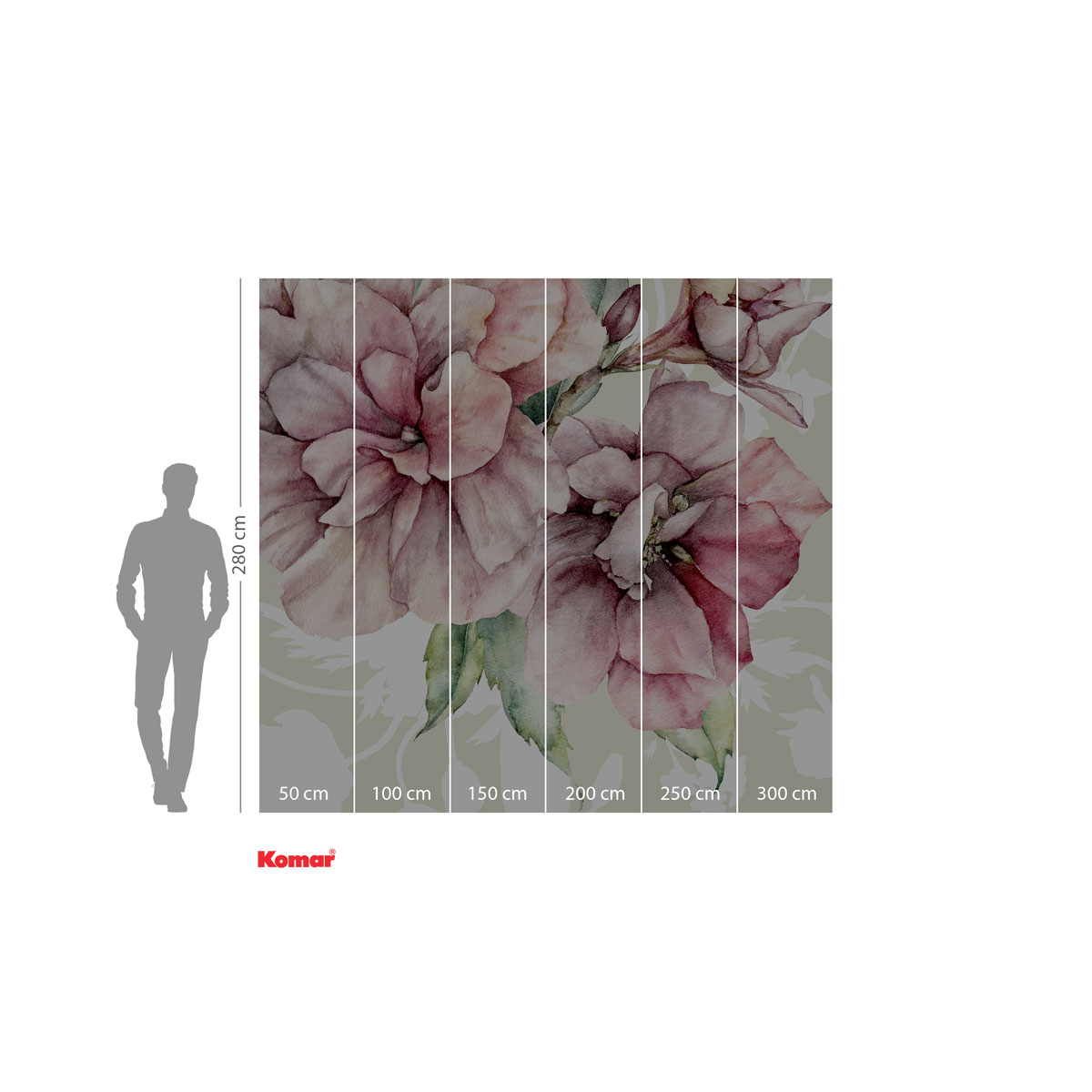 Komar  Vlies Fototapete La Flor 300x280 cm Bild 3