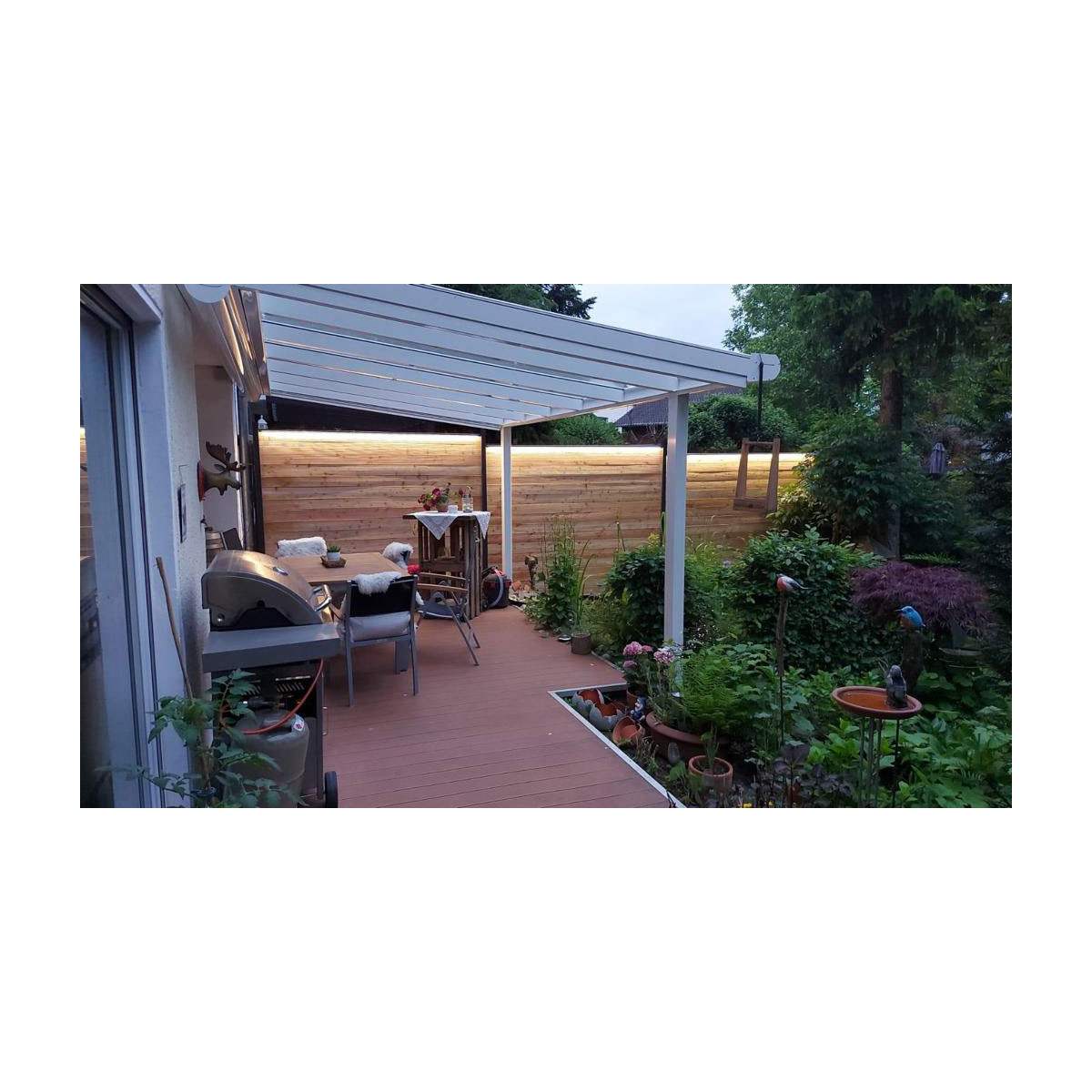 LyghtUp LED-Leuchtleiste für WPC- und Aluzäune 173,3 cm silber Bild 6