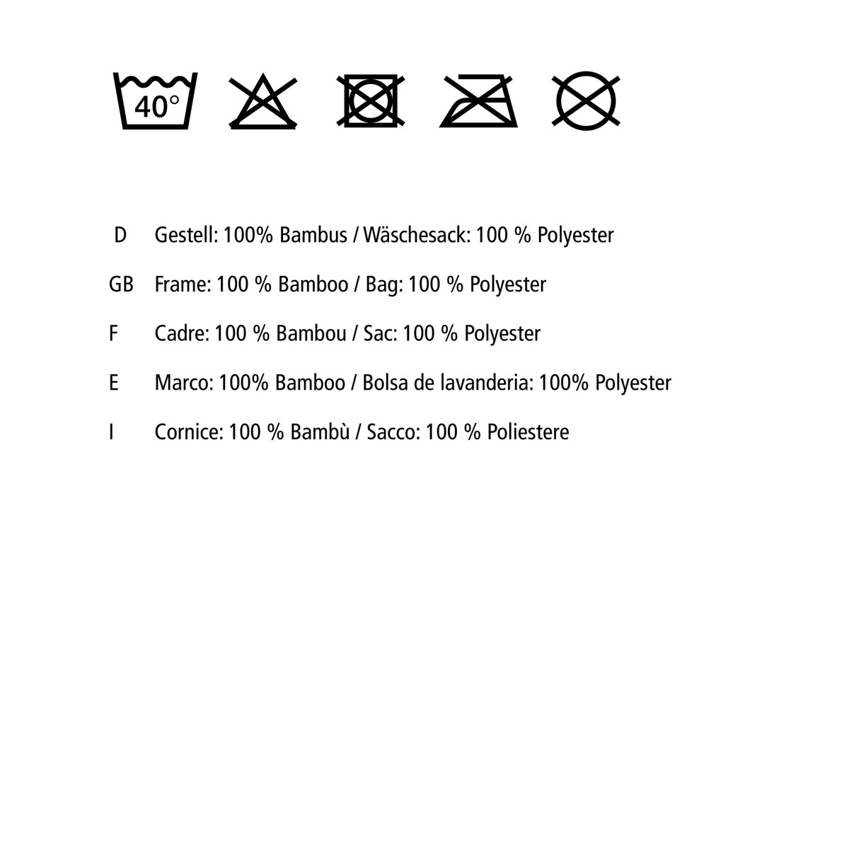 Wenko  Wäschetruhe Bahari aus Bambus Wäschekorb 43 l Bild 7