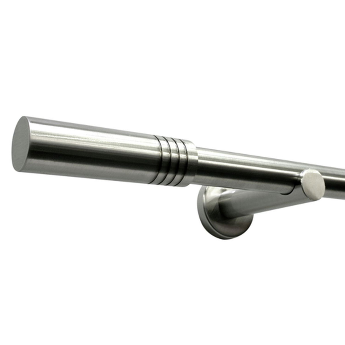 Gardinia Gardinenstange Sigma Durchmesser 16 mm 200 cm Edelstahl-optik gebürstet Bild 2