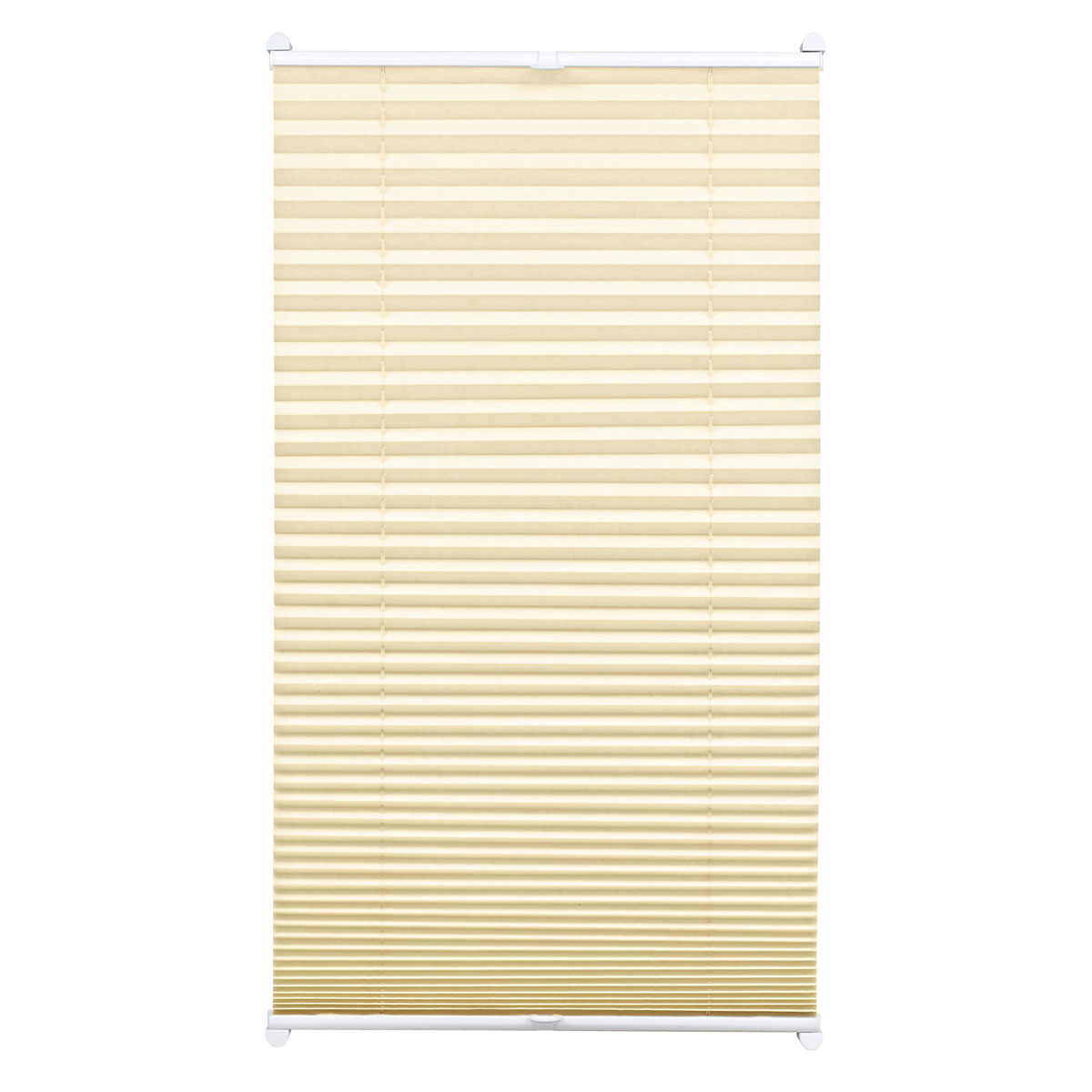 Gardinia Plissee Easyfix mit 2 Bedienschienen 60 x 130 cm creme