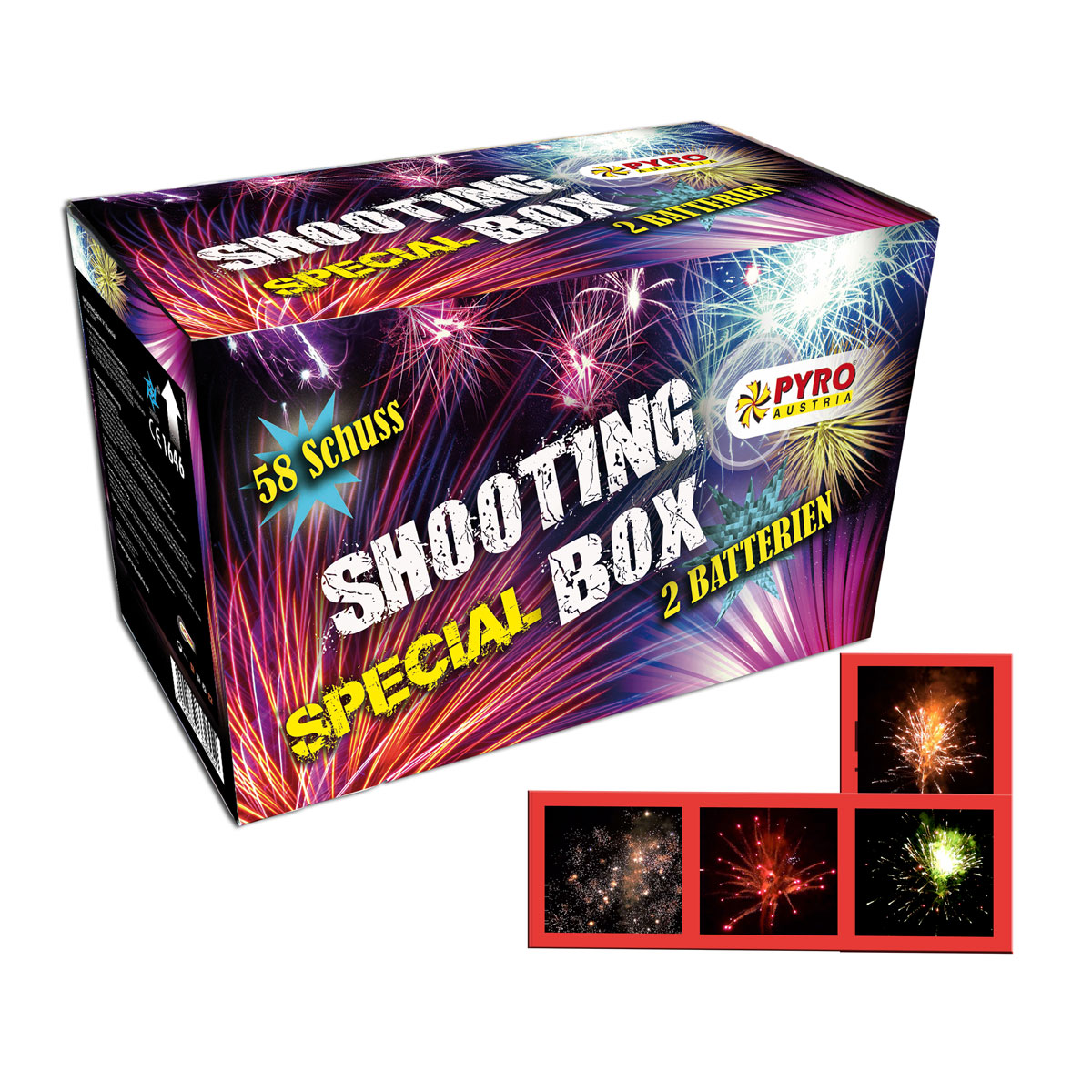 Verbundfeuerwerk Shooting spezial Box