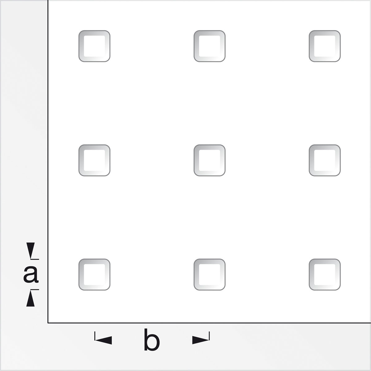 MyTool Quadratnoppenblech 24 x 48 cm 0,7 mm silber-glänzend Bild 2