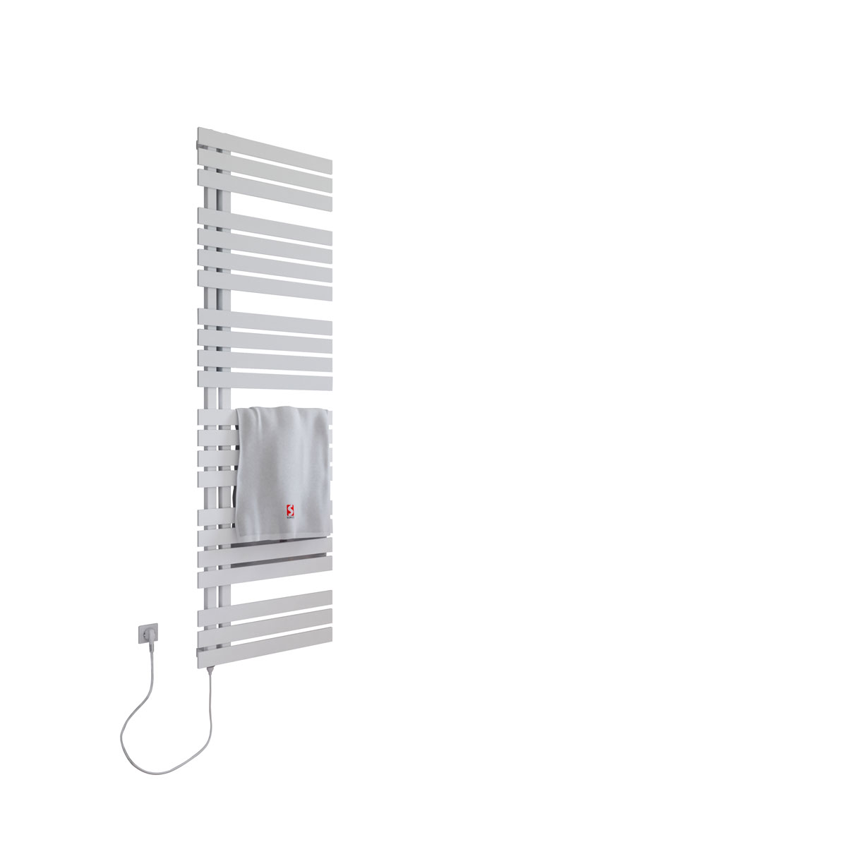 Schulte  Handtuchwärmekörper Breda steckerfertig inklusive Heizstab 1 Anschluss links 60 cm x 169 cm Bild 2