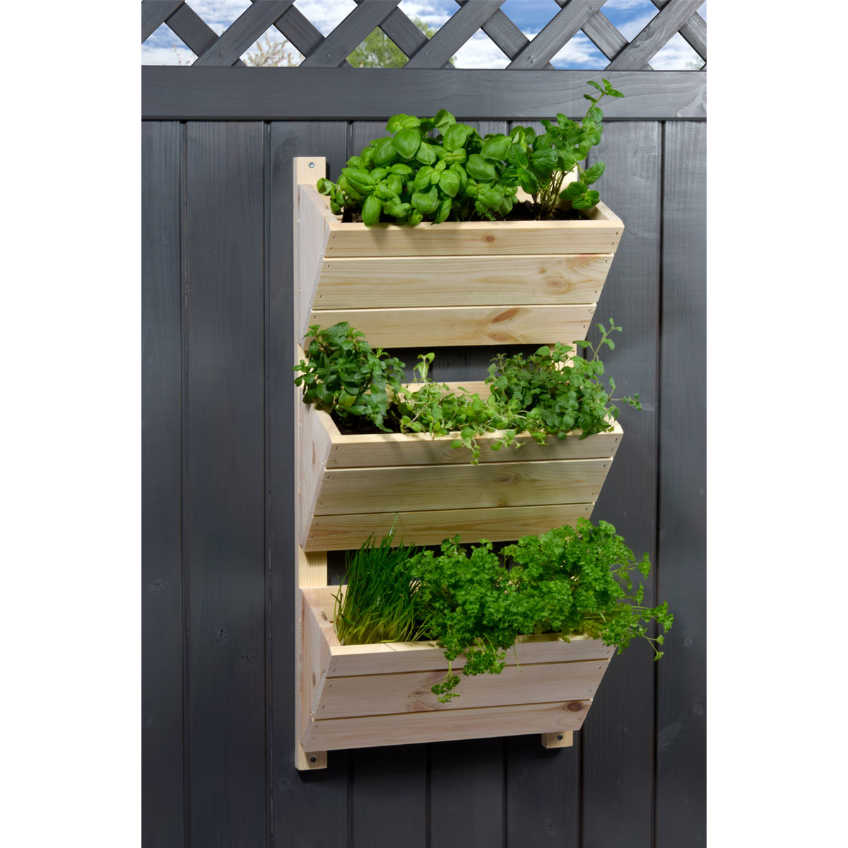 dobar Wandbeet 3-stufig 38 x 79 x 17,5 cm beige Bild 5