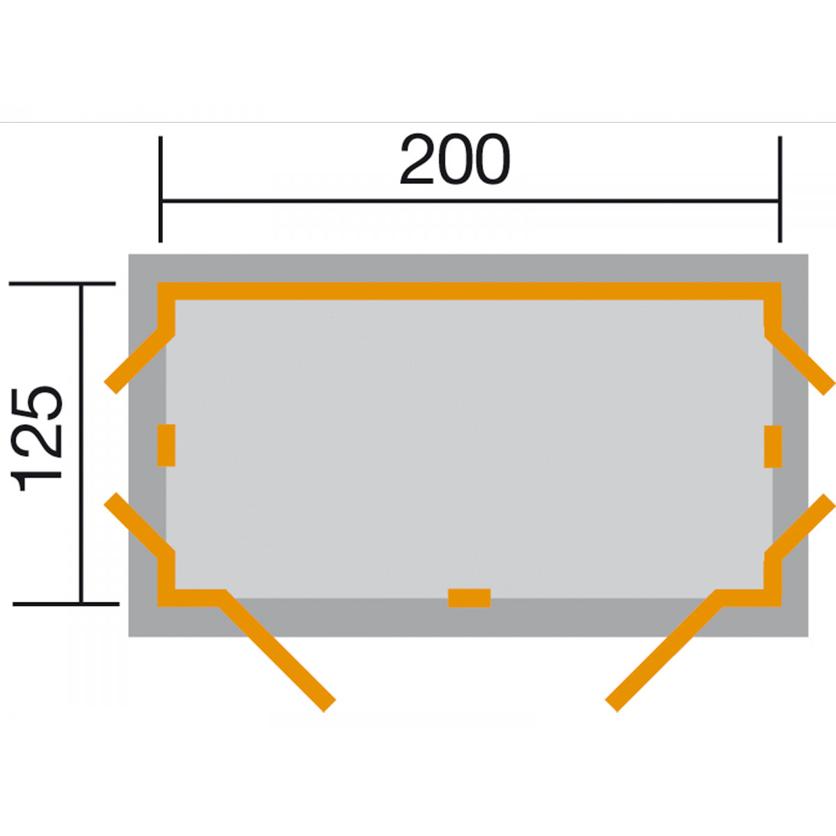 Weka Gartenschrank Q ohne Bikelager grau Bild 2