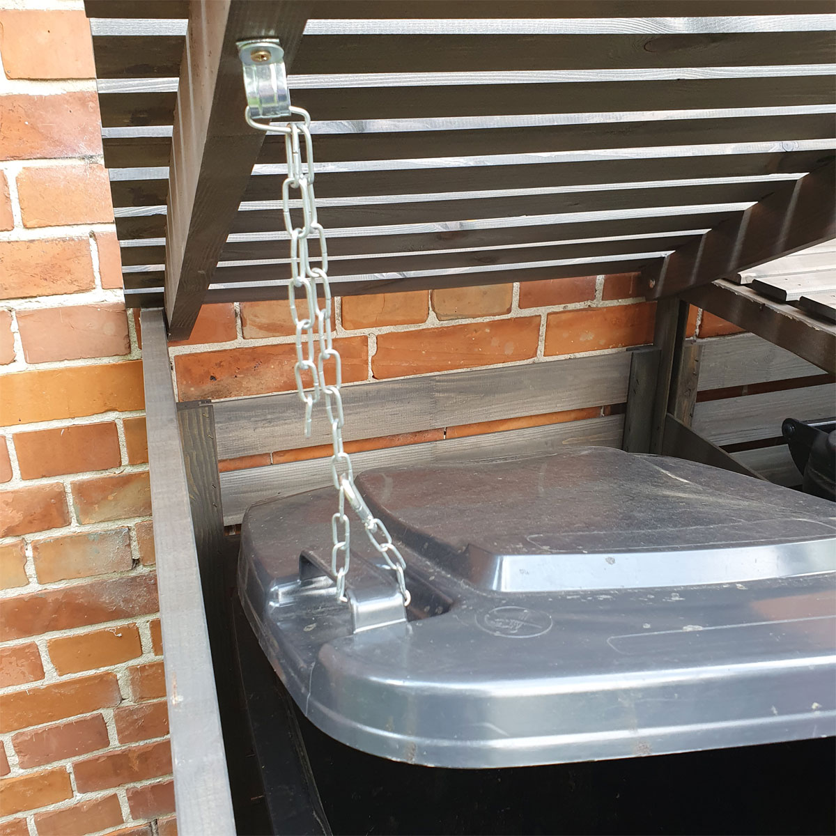 Muelltonnenbox Vario III f. 3 Tonnengrau Bild 5