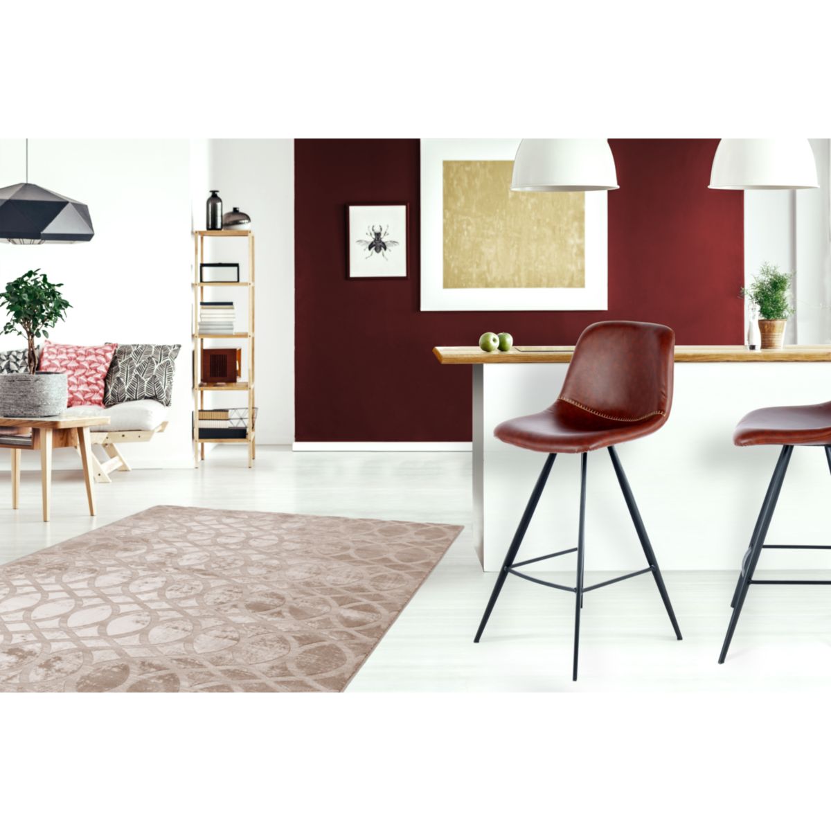 Barstuhl Samantha 325 2er-Set dunkelbraun schwarz Bild 5