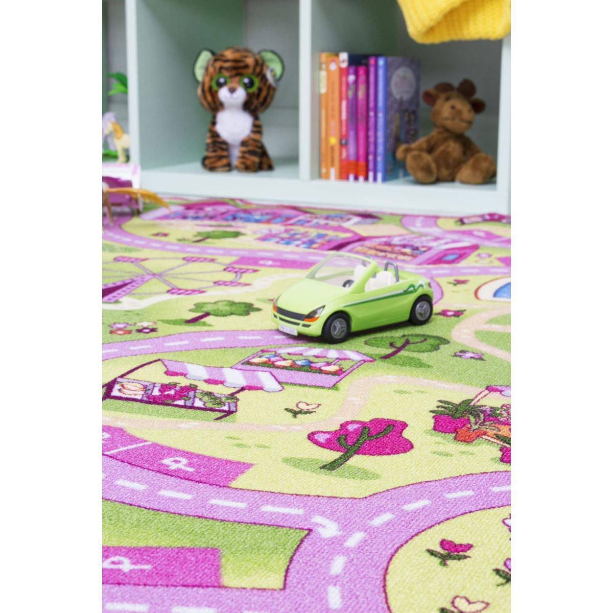 Teppich Sweet Village 140 x 200 cm Mehrfarbig Bild 3