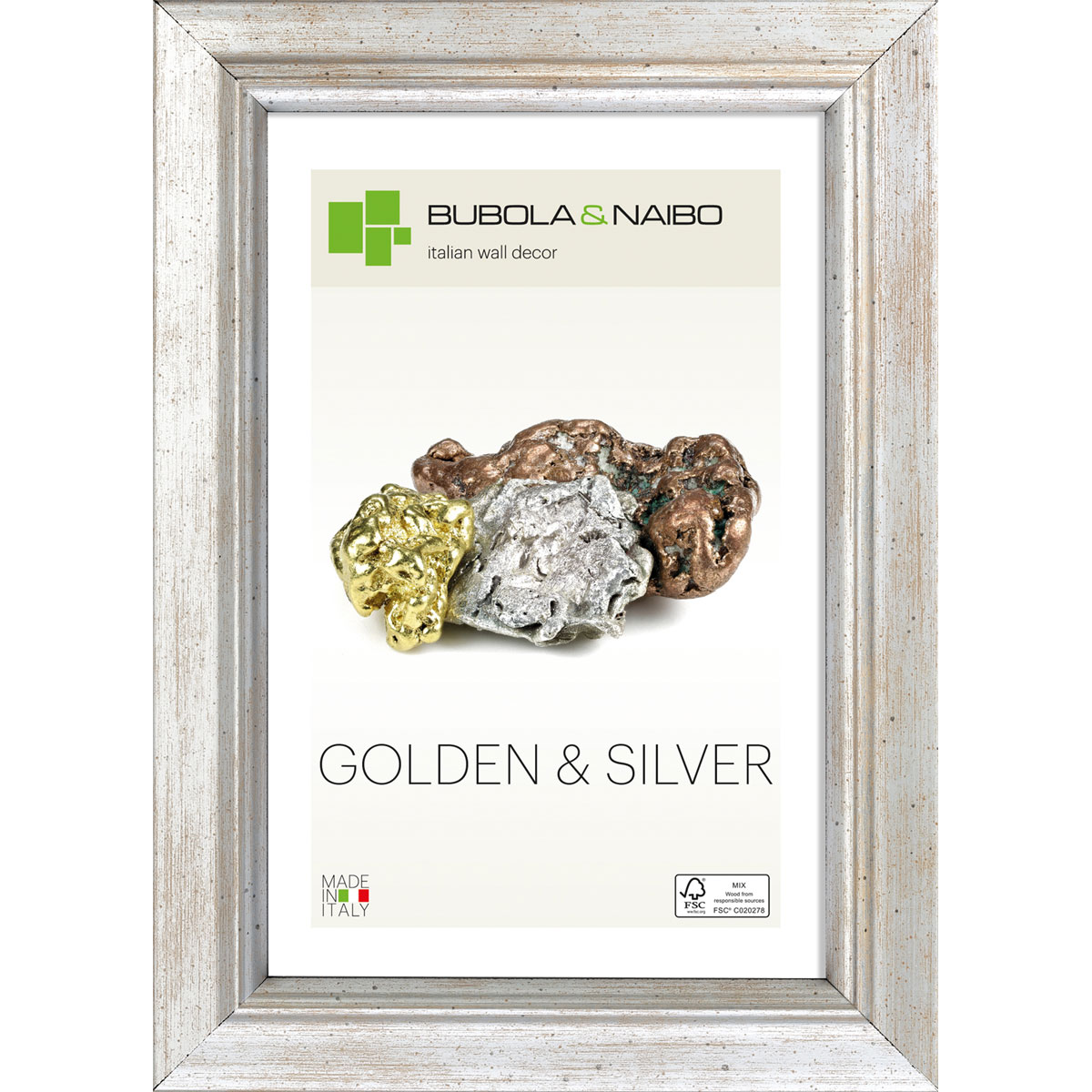 Holzrahmen MARISA 40 x 60 cm Silber