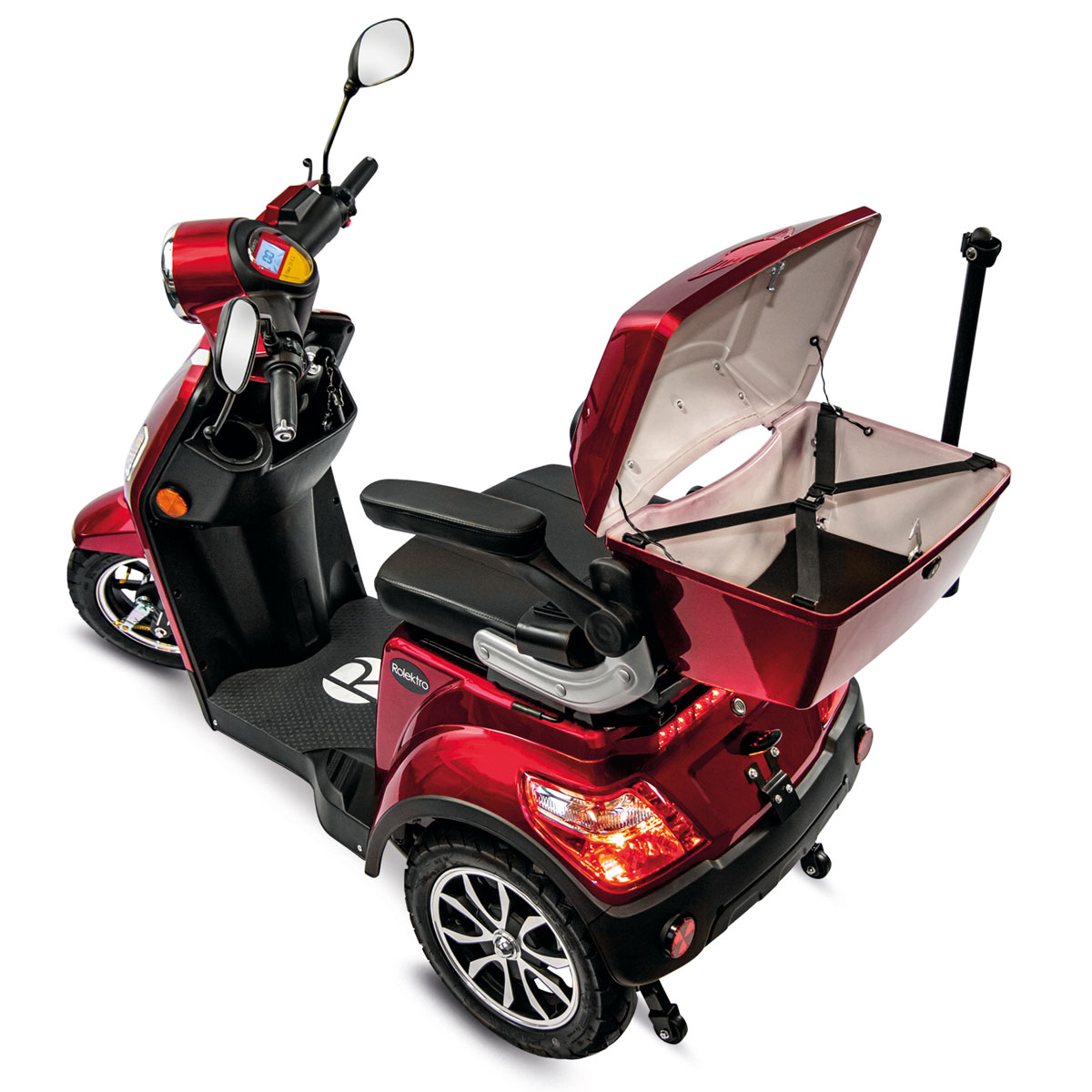 Rolektro E-Trike 15 V.3 Lithium Rot 60-30AH Akku 1000 Watt Bild 4