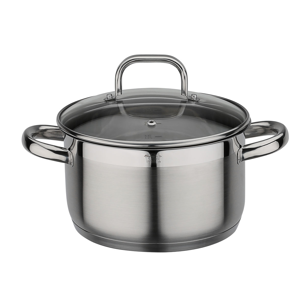 GSW Fleischtopf FOGO mit Glasdeckel 20cm 3,5L