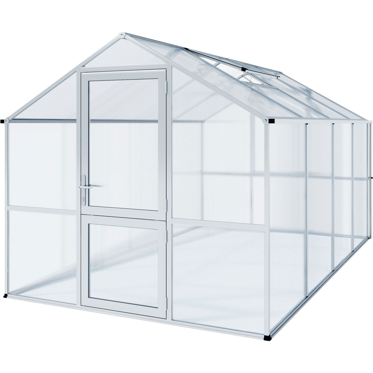 KGT Gewächshaus Rose IV 10m² silber Bild 1