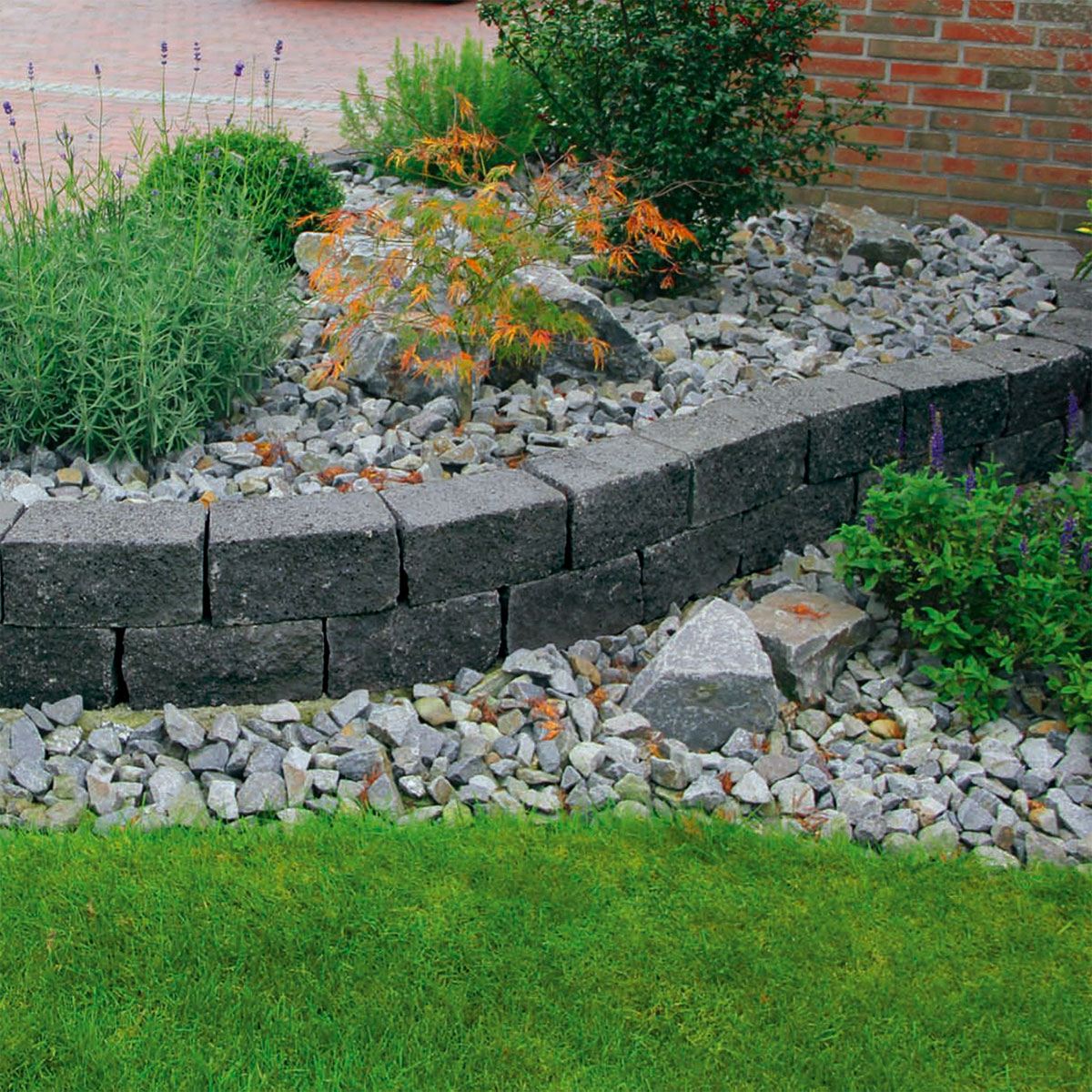 Diephaus  Mauerstein Cup-Mini schwarz 35 x 16,5 x 15 cm Bild 2