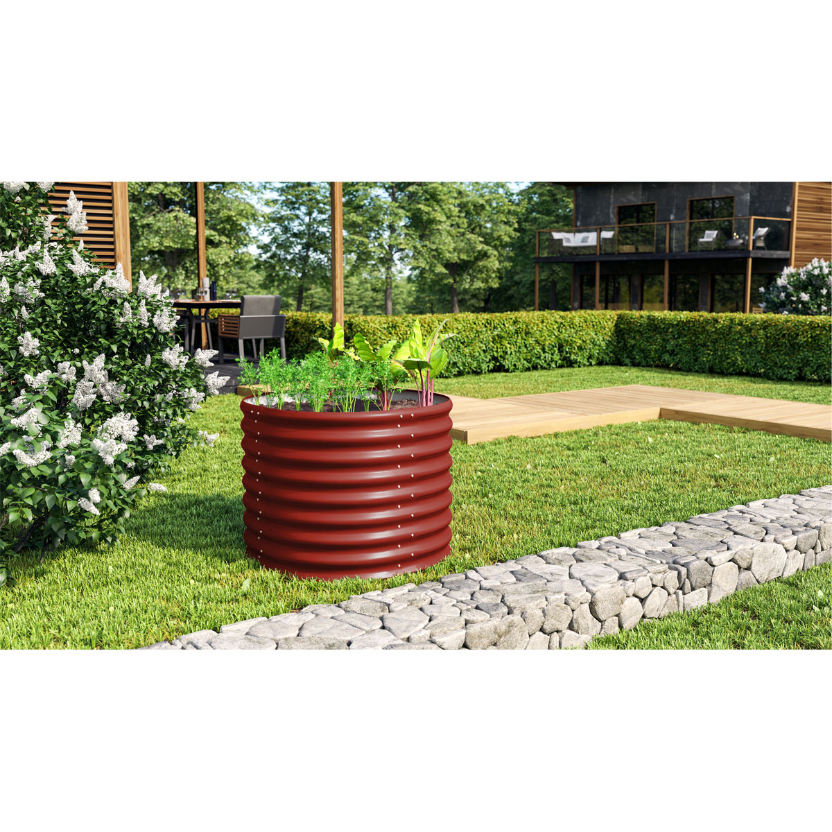 Vitavia  Hochbeet Terra rund rubin Bild 2