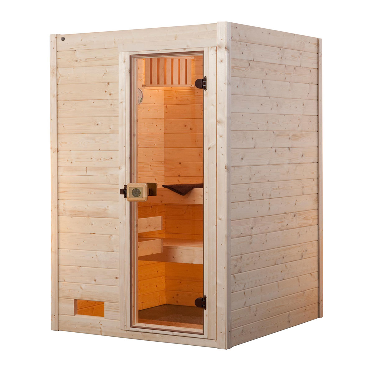 Weka  Design-Sauna Cubilis Größe 3 Sparset 7,5kW Bio S Glastuer und Fenster Bild 1