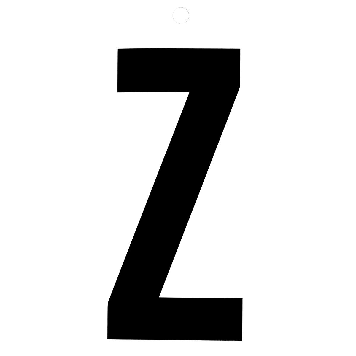 Metafranc Klebebuchstabe Z 10 cm schwarz Bild 1