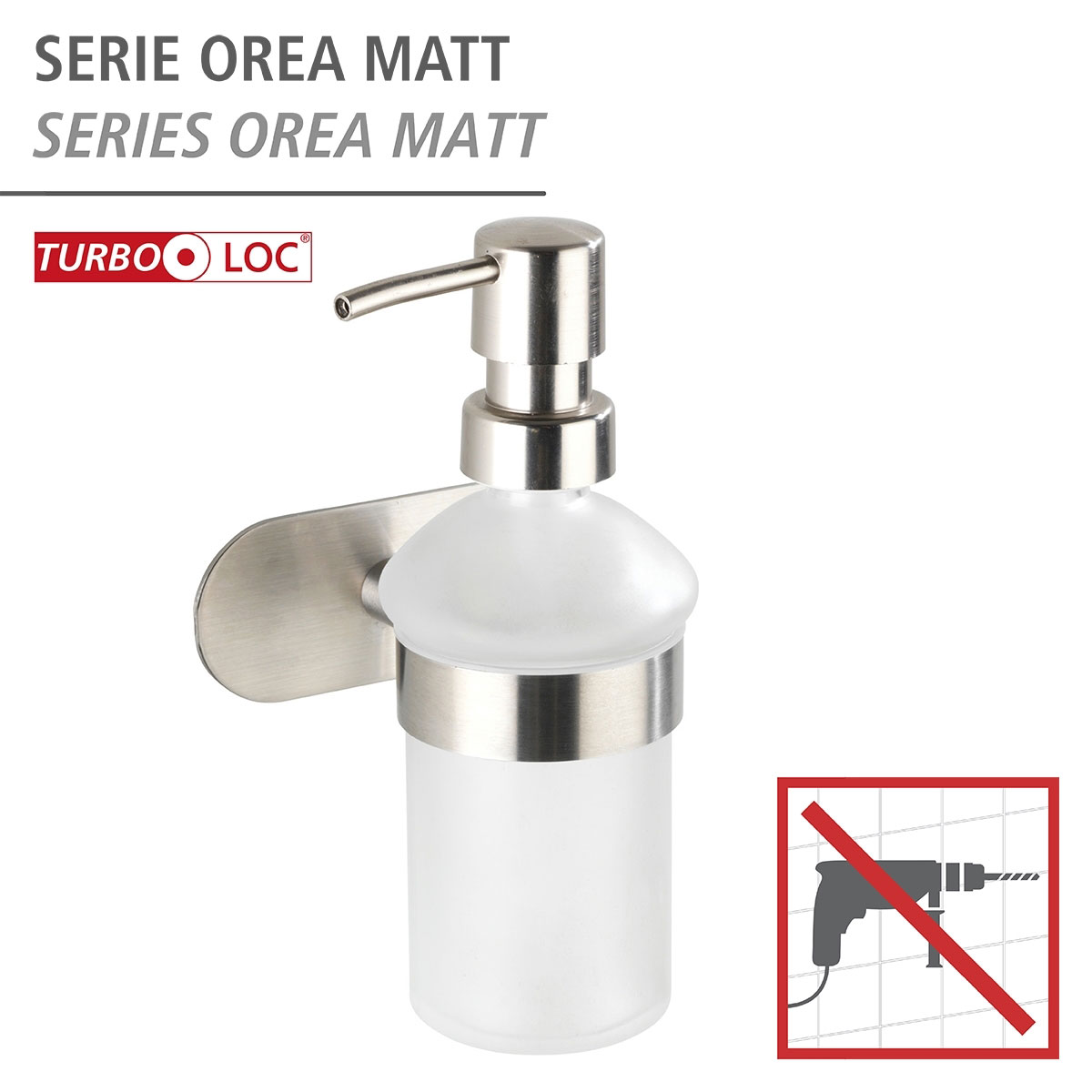 Wenko Turbo-Loc Seifenspender Orea matt ca 200 ml Bild 2