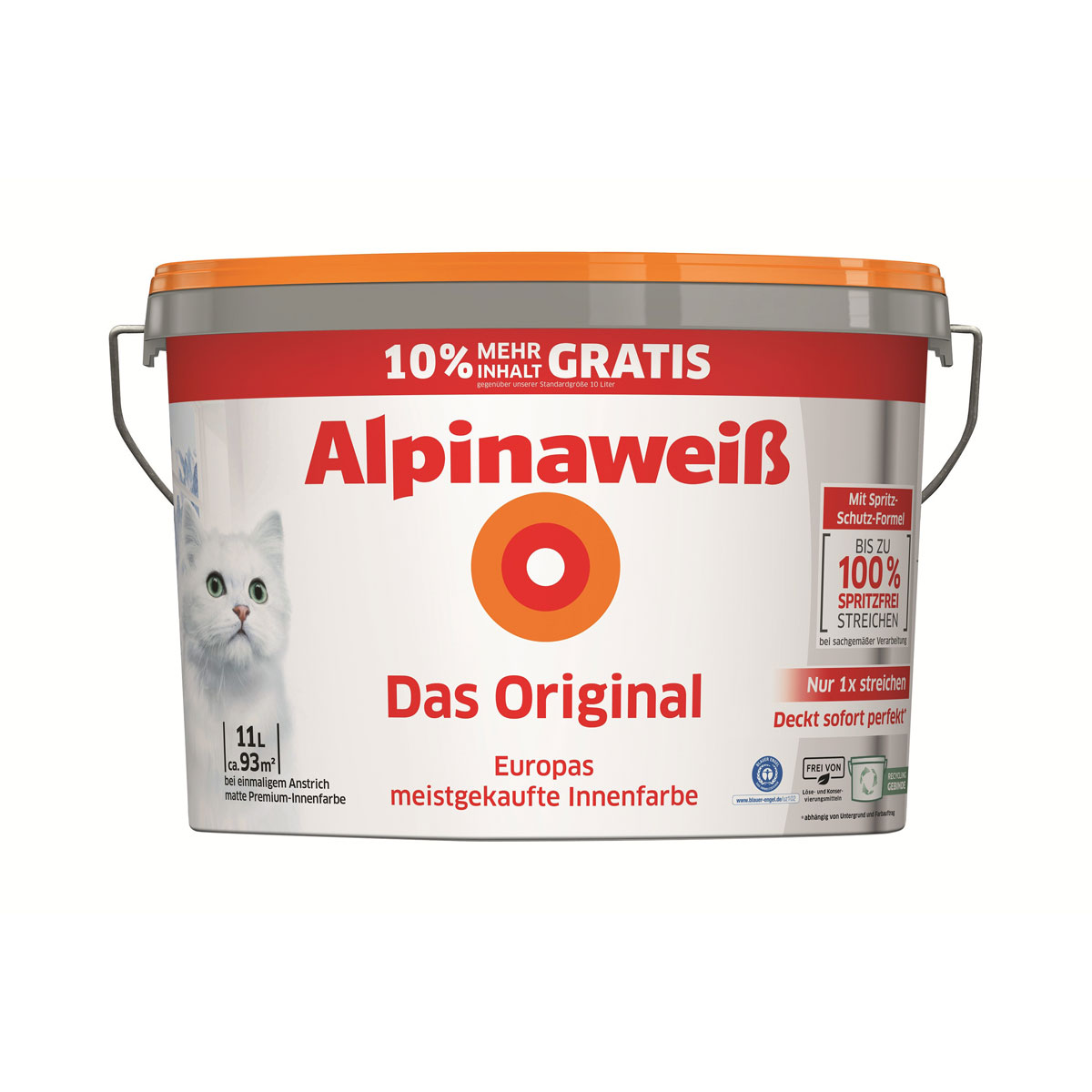 Alpina Innenfarbe weiß Das Original 11 L