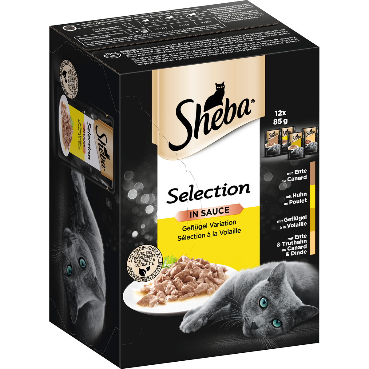 Sheba  Katzenfutter-Vorratspack Selection Geflügel Variation 12 x 85g Bild 2