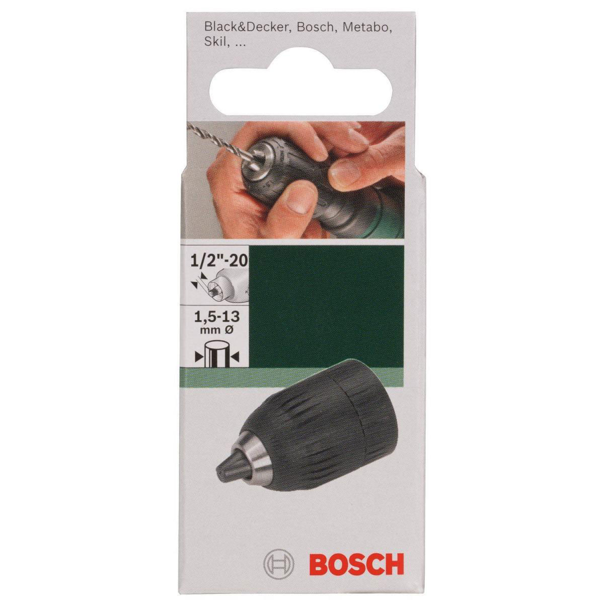 Bosch  DIY Schnellspannbohrfutter 1.5-13 1/2"-20 Spannkraftsicherung Bild 2
