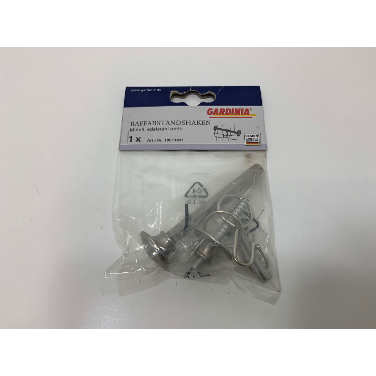 Gardinia Raffabstandshalter Edelstahl-Optik 10 cm Bild 1