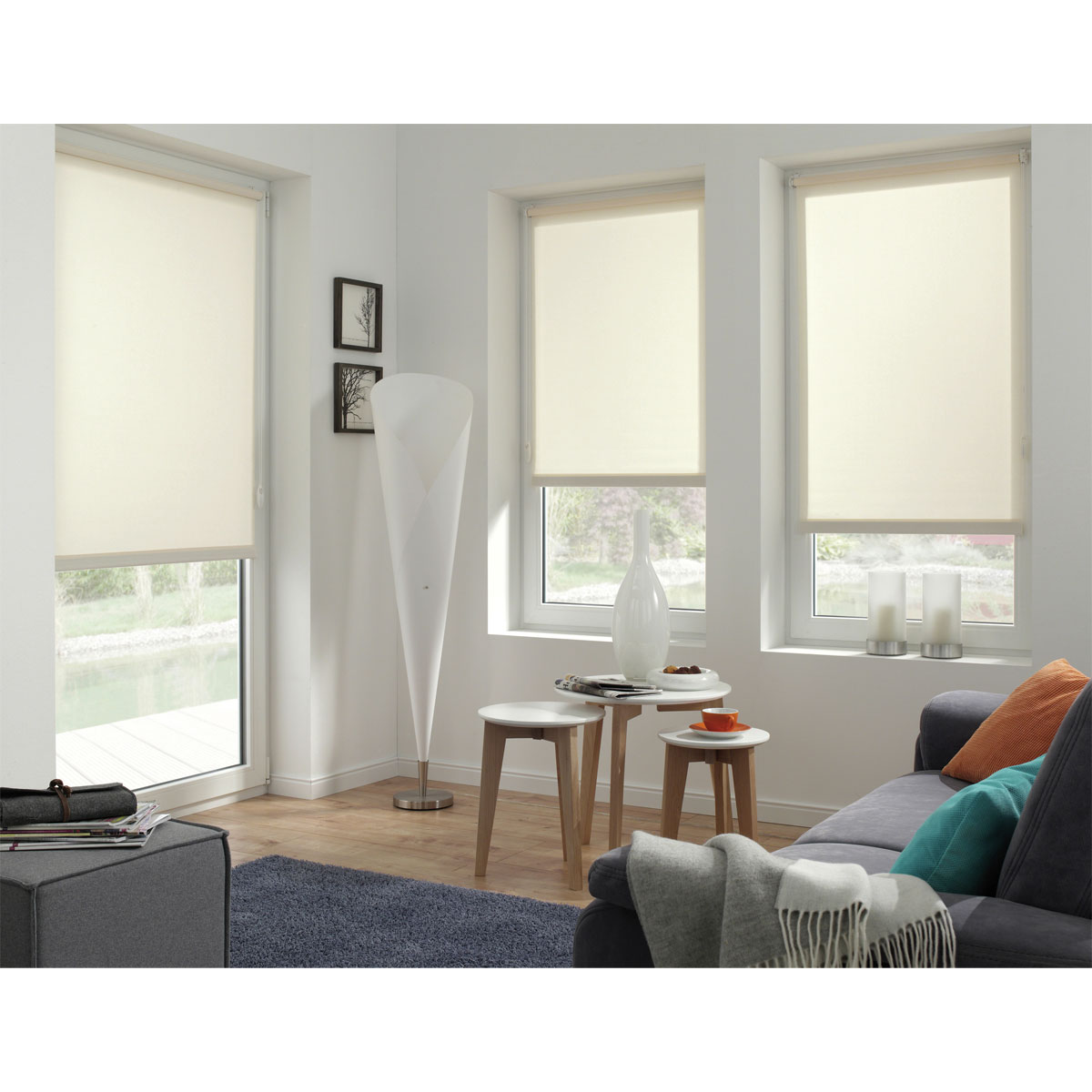 Gardinia Rollo Easyfix Uni Tageslicht 120 x 150 cm weiß Bild 4