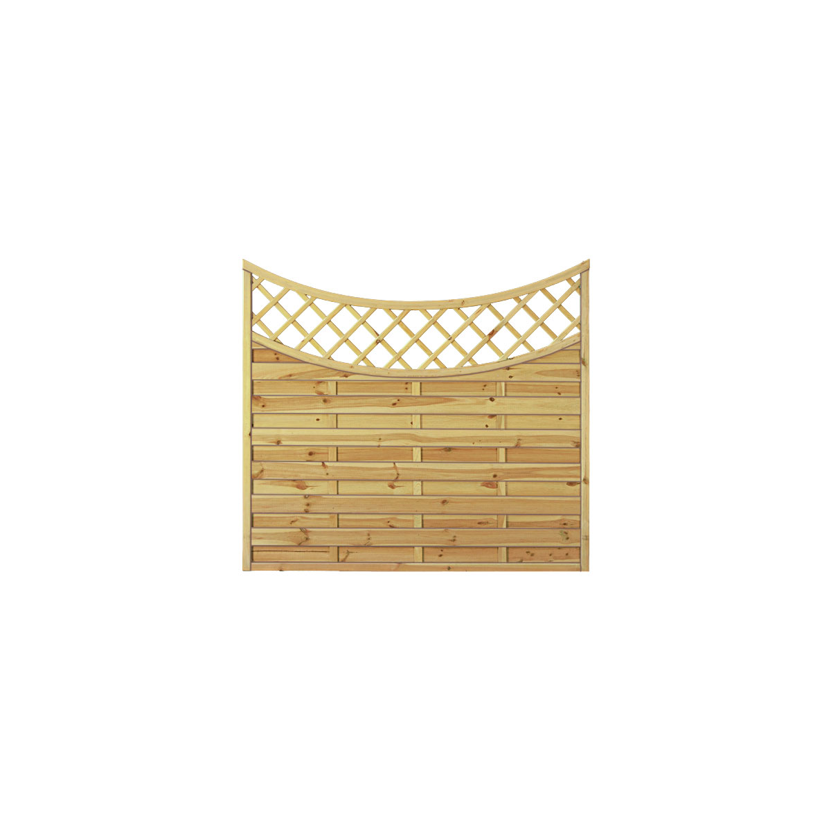 TETZNER & JENTZSCH Zaunserie „Maxi“, Doppelbogen, grün, 180 x 160/140 cm, Tiefbogen