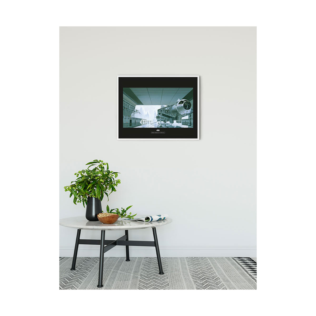 Komar  Wandbild Star Wars Classic Hangar Shuttle 50x40 cm