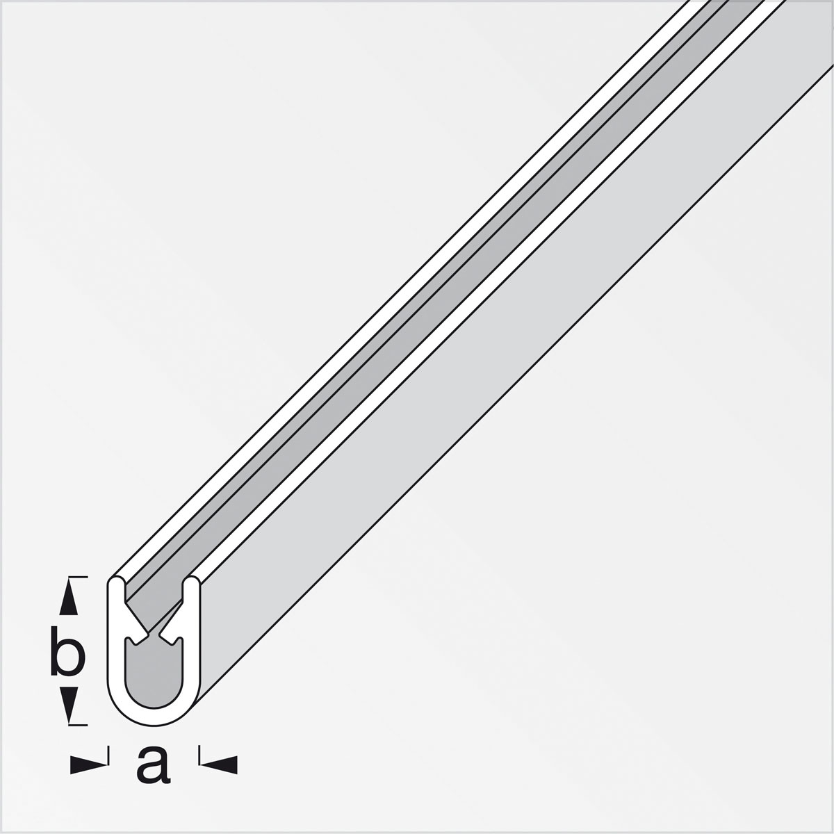 MyTool Kantenschutz 17 x 10,5 mm 2,5m schwarz Bild 2