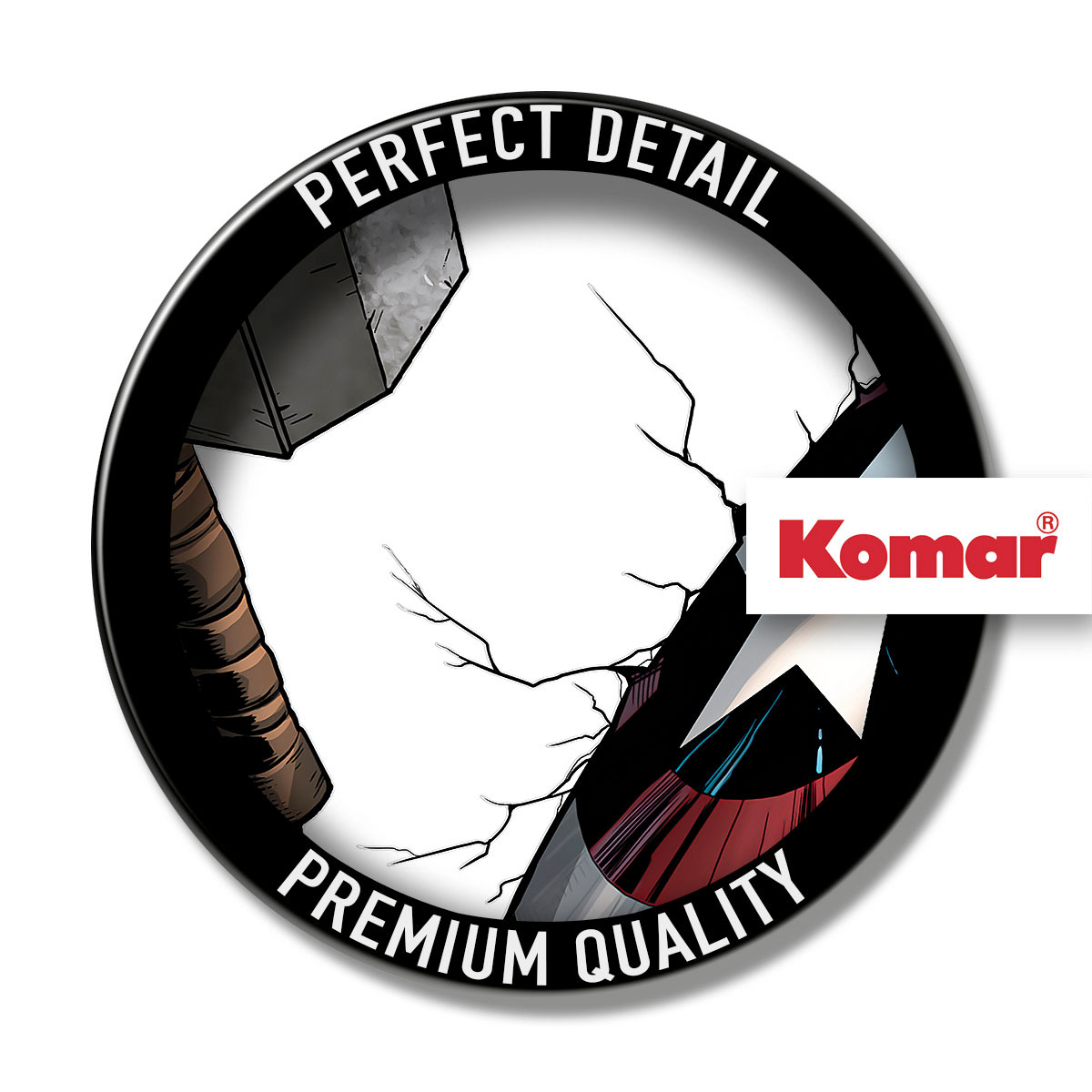 Komar  Wandtattoo Avengers Hammer & Shield 100x70 cm Bild 3