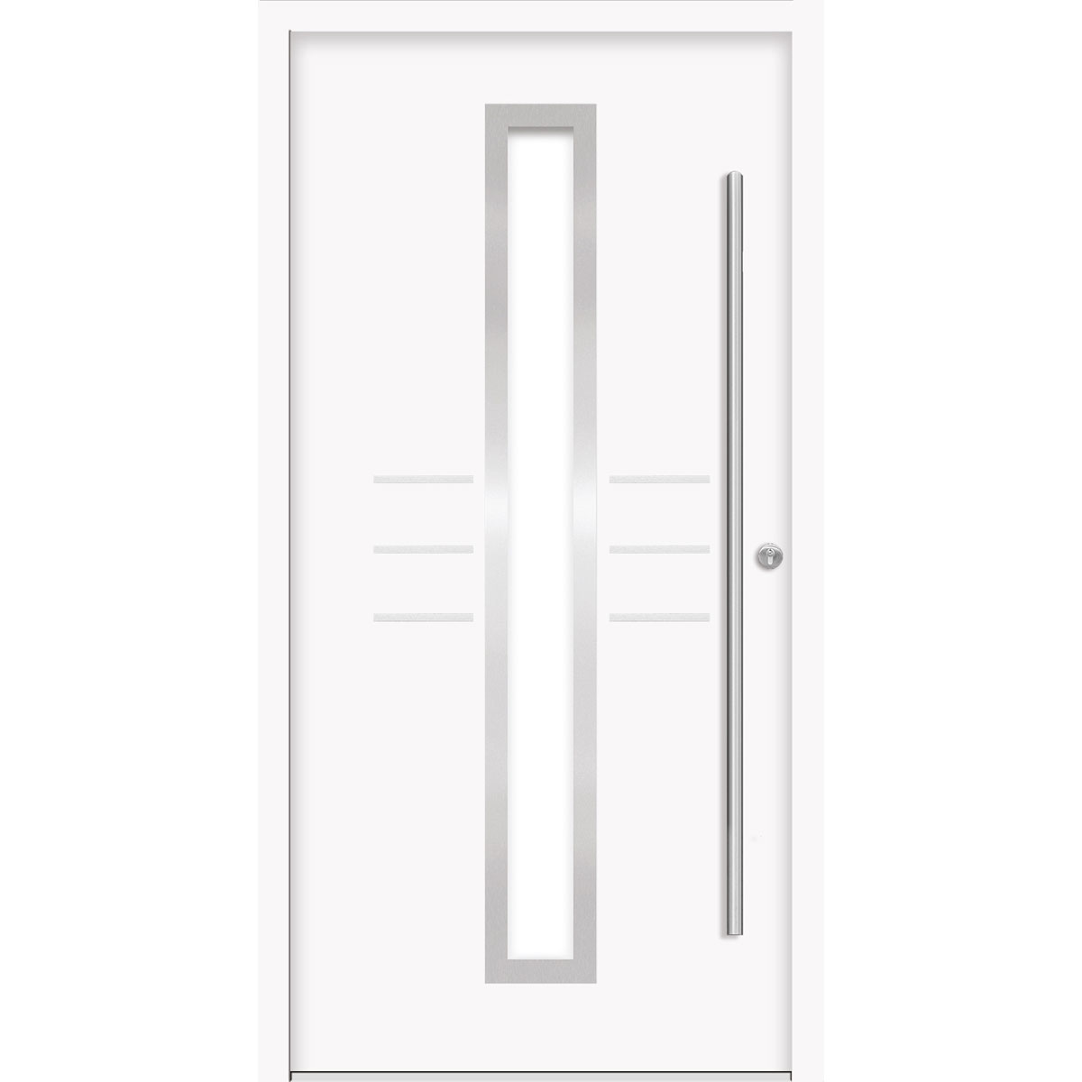 SplenDoor  Premium-Haustür Passivedoor Lund energiesparend weiss 100 x 210 cm rechts Bild 1