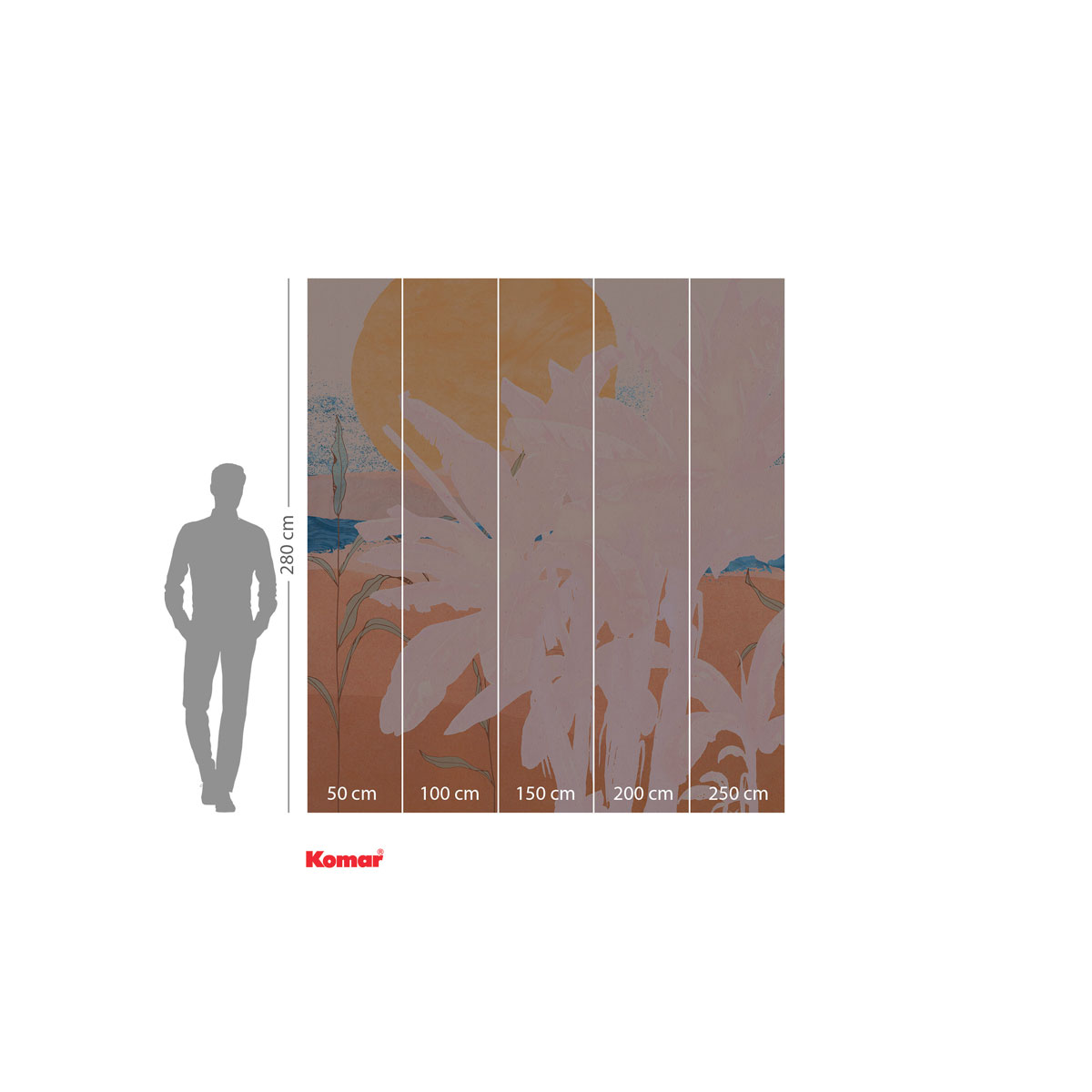 Komar  Vlies Fototapete Platanos Pink 250x280 cm Bild 3