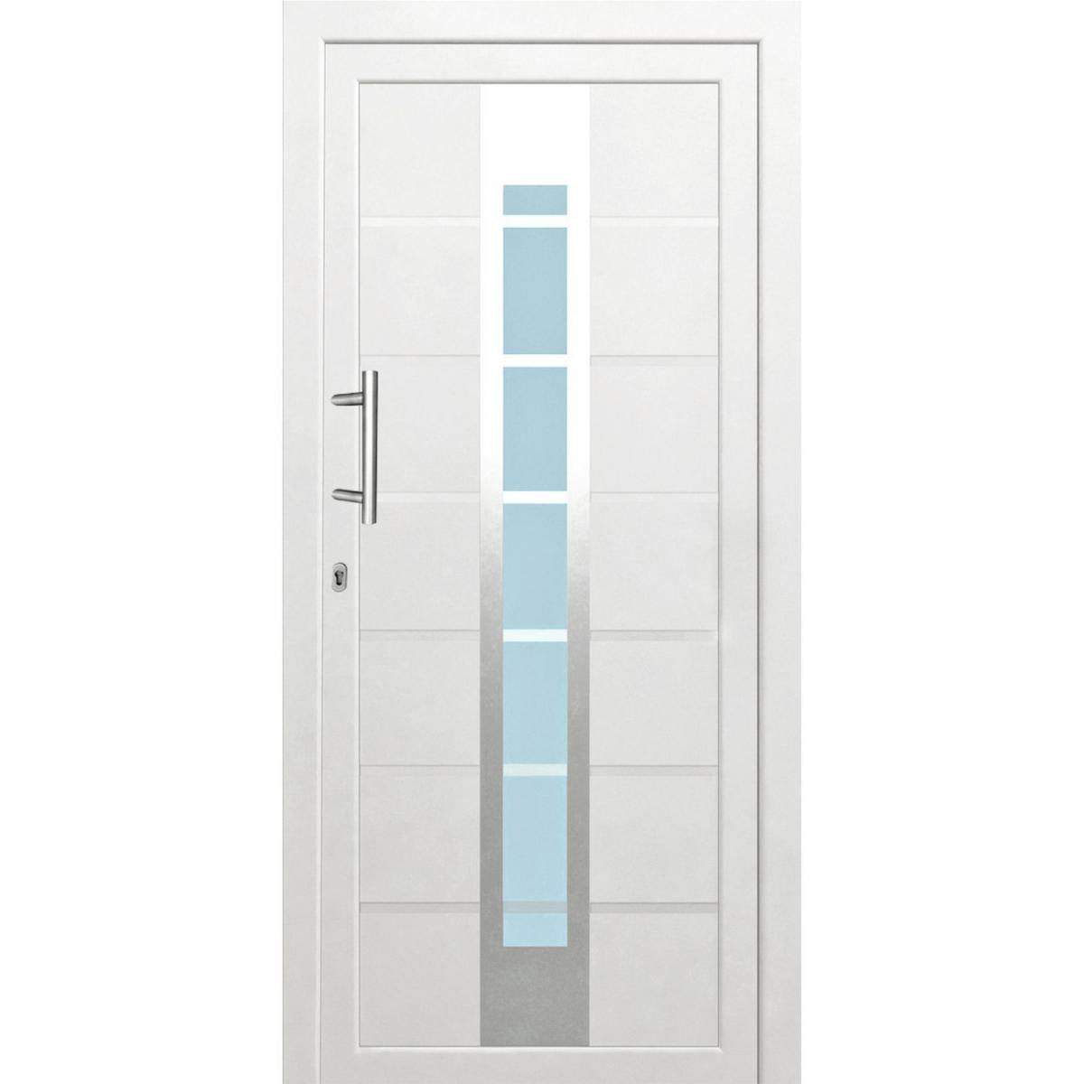 Kunststoff-Haustür D84 weiß 100 x 210 cm Anschlag links Bild 1