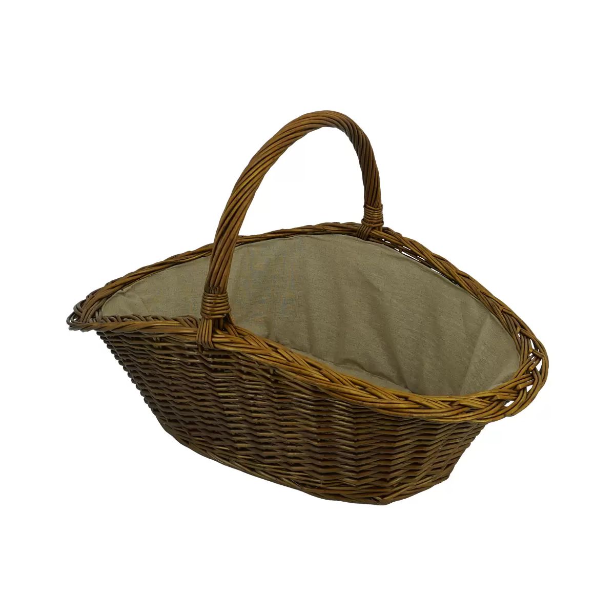 Valo Weidenkorb oval mit Jute, L70xB45xH42cm