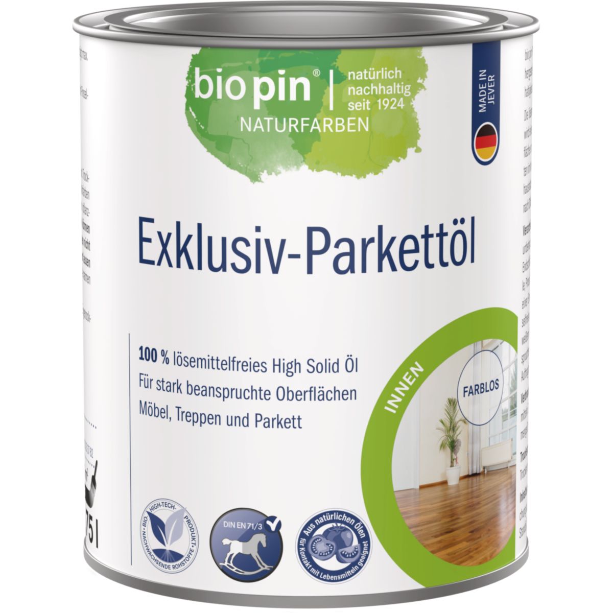 Biopin Exclusiv Parkettöl 0,750 l