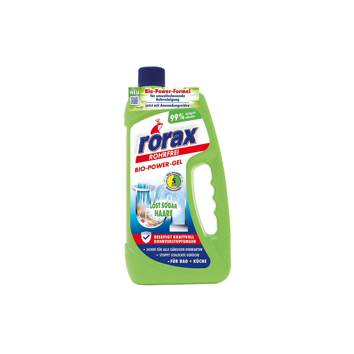 Rorax Rohrfrei Bio-Power-Gel 1 L Bild 2