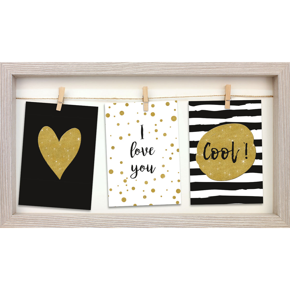 Bilderrahmen Bornholm 43x24 cm grau Bild 1