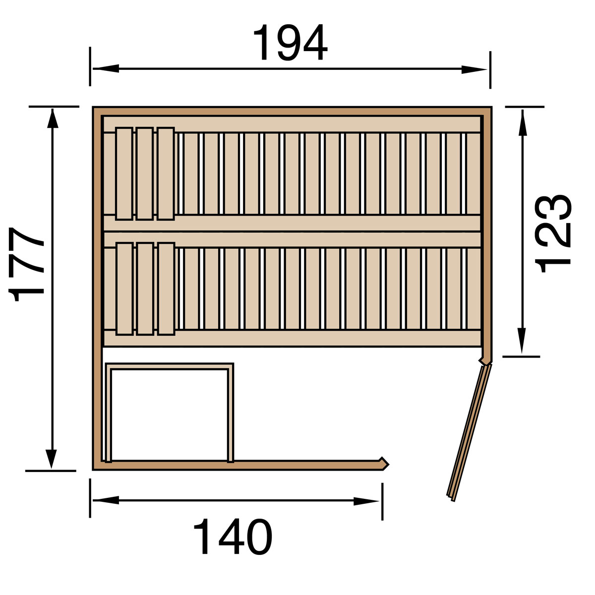 Weka Elementecksauna „Varberg 2“ GT Bild 3
