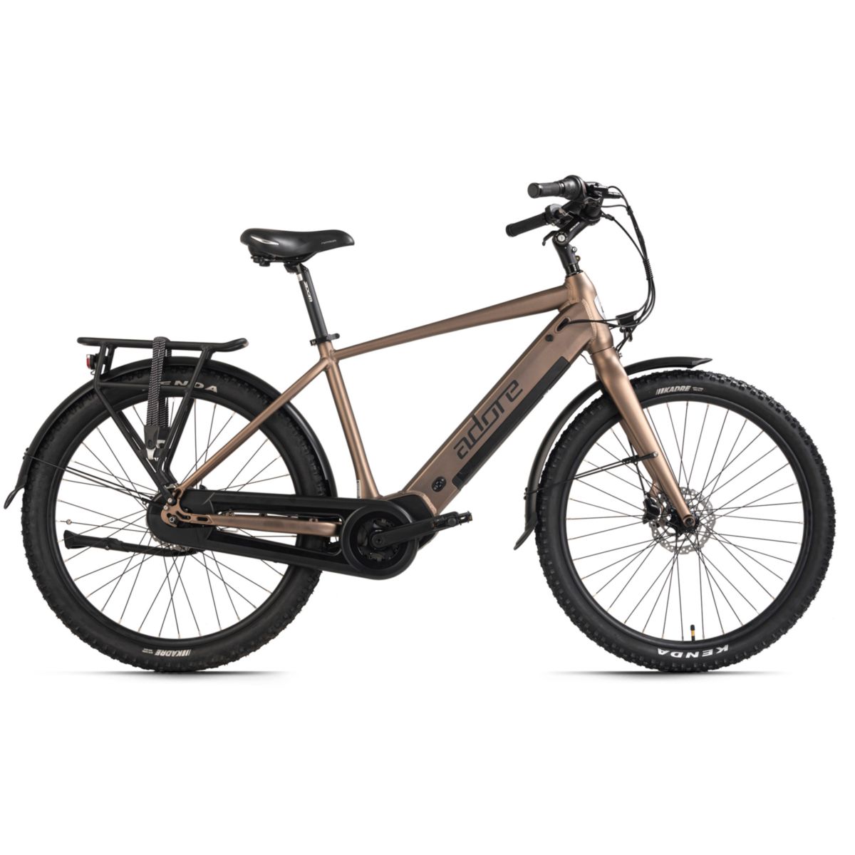 Adore E-Citybike 27,5" Alu Cityfahrrad CX-290 Mittelmotor 60NM / 15Ah Bronze matt