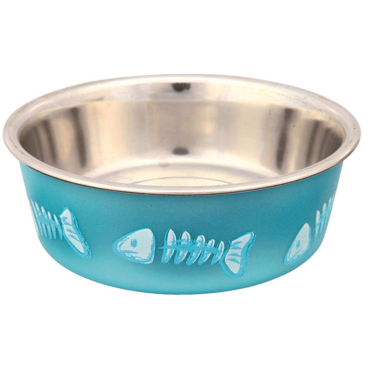 Trixie Edelstahlnapf blau, Ø12 cm / 0,3 Liter