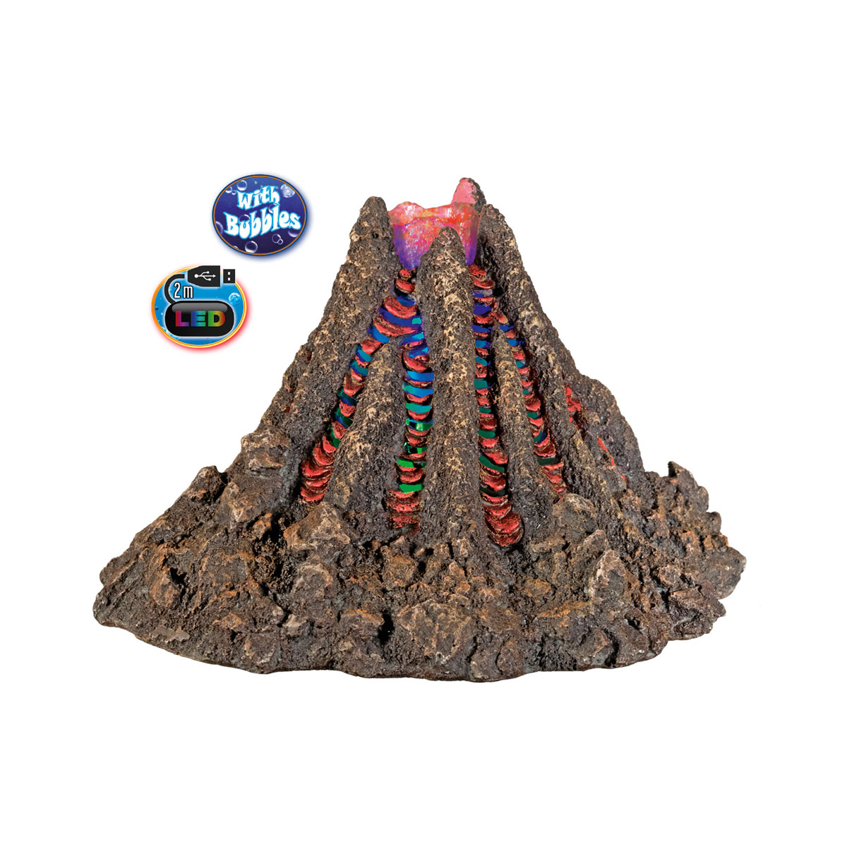 Aqua Ornaments Vulkan mit LED ca 23 x 19,5 x 14,5 cm