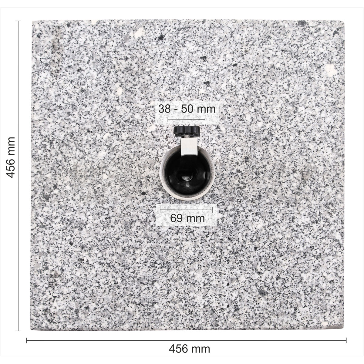 Schneider Schirme Schirmständer quadratisch Granit 42 kg Bild 2