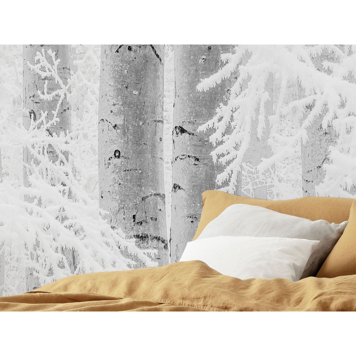 Komar  Vlies Fototapete Winter Wood 400x280 cm Bild 10