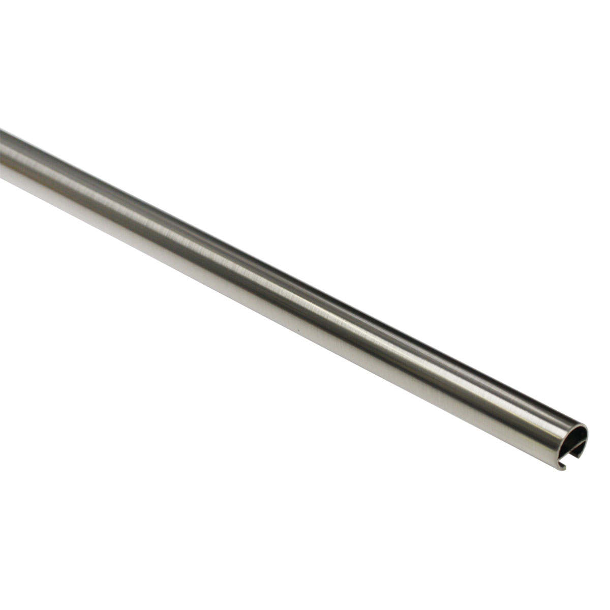 Gardinia  Gardinenstange Memphis mit Innenlauf Durchmesser 16 mm 200 cm Edelstahl-Optik