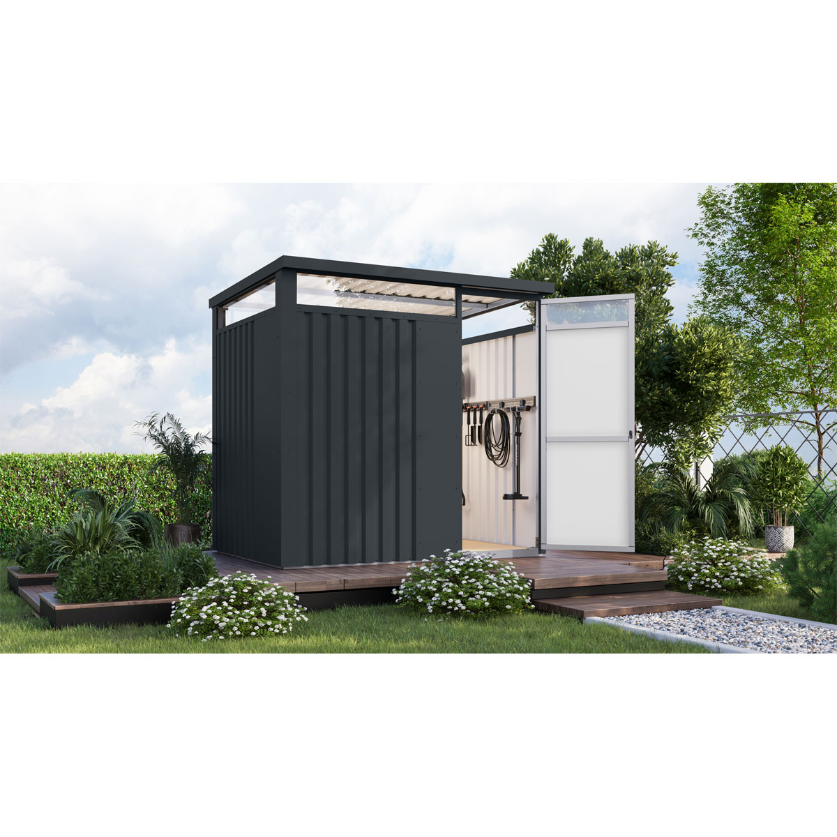 Karibu Metall Gerätehaus Oesten 1,5 Bild 3