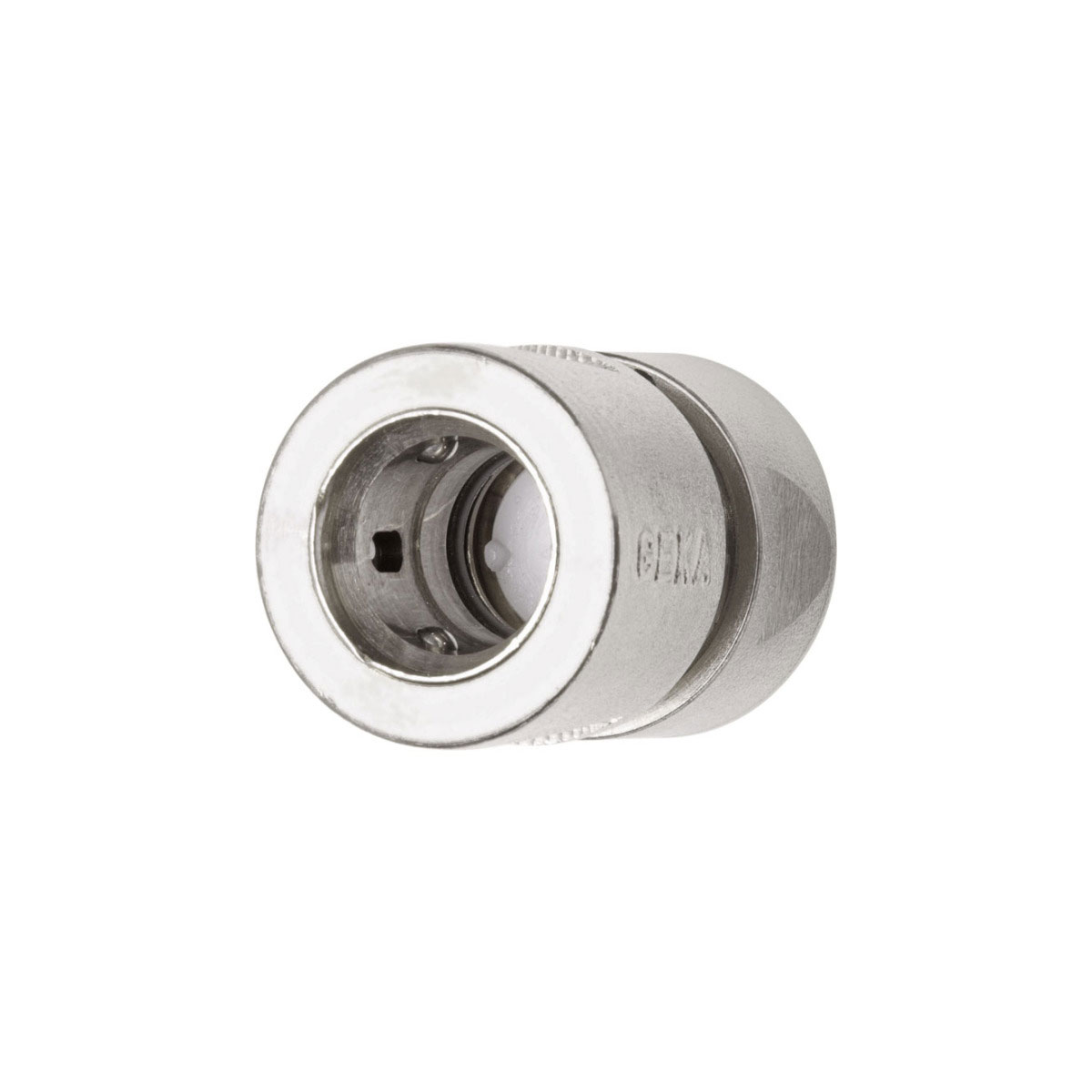 GEKA  Schlauchstück Außengewinde 3/4  vernickelt