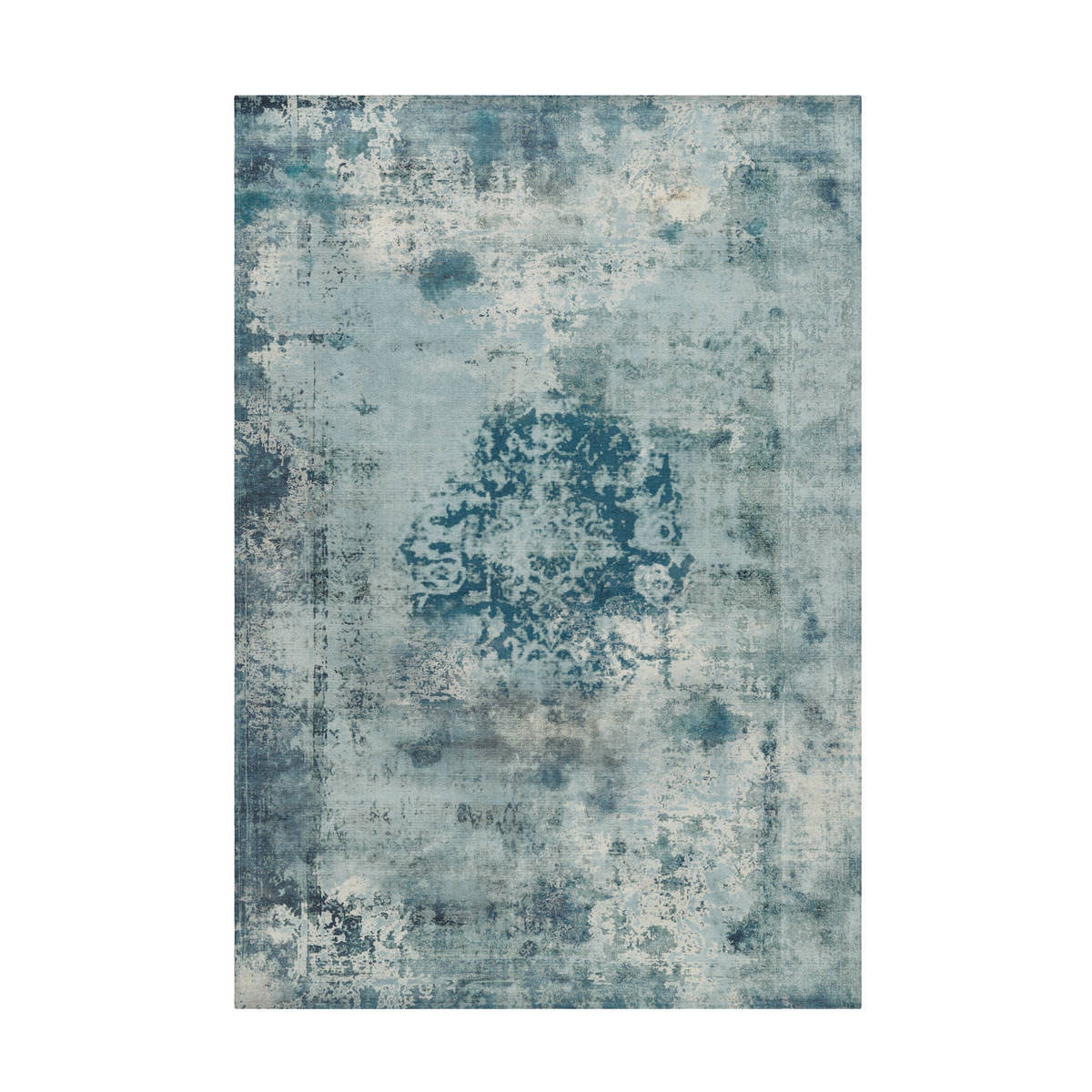 Kurzflorteppich Vintage 8403 petrol Bild 1