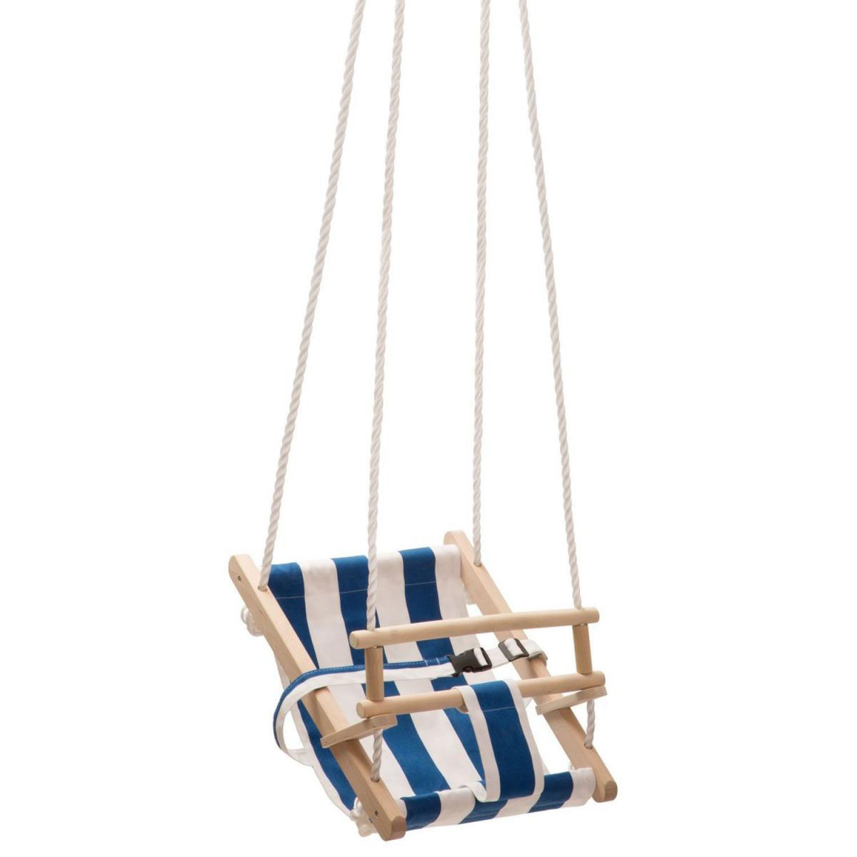 Bambini Schaukel blau-weiss